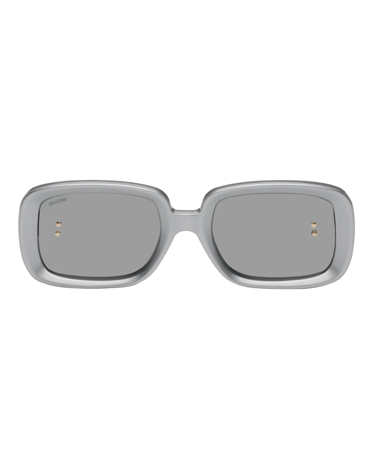 Square Flame Sunglasses Silver