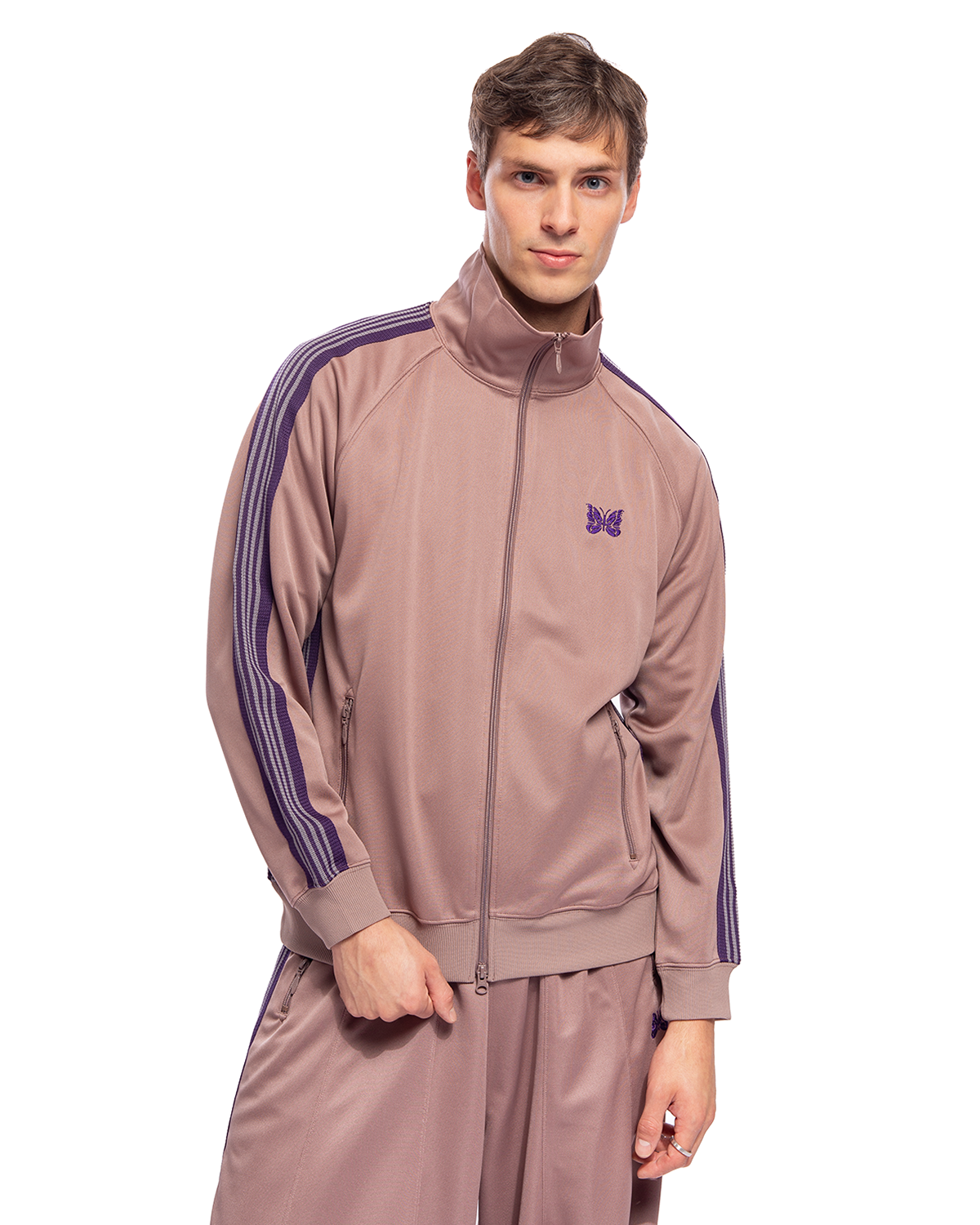 Track Jacket Poly Smooth Taupe – LIKELIHOOD