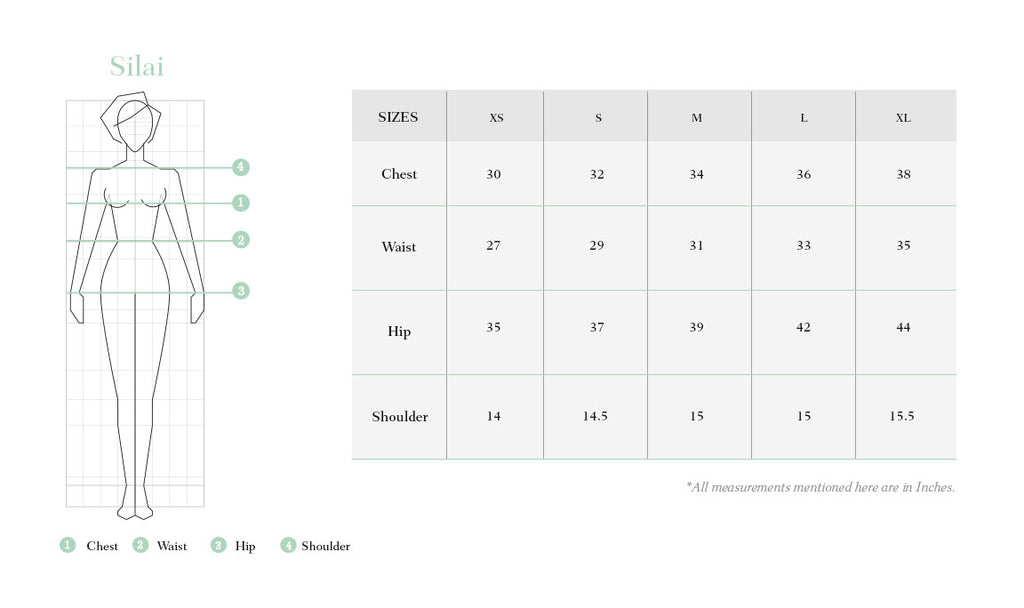 Silai Size Chart