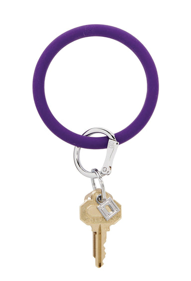 Oventure Silicone Key Ring, Purple Big O Key Chain, Silicone Keychain Deep Purple