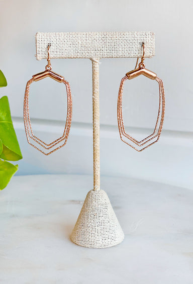 Nothing Better Gold Earrings, gold geometric drop earrings 