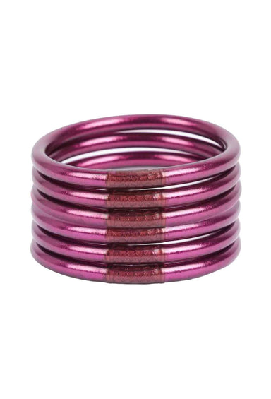 BUDHAGIRL Bangles in Amethyst, purple, set of 6 bangles 