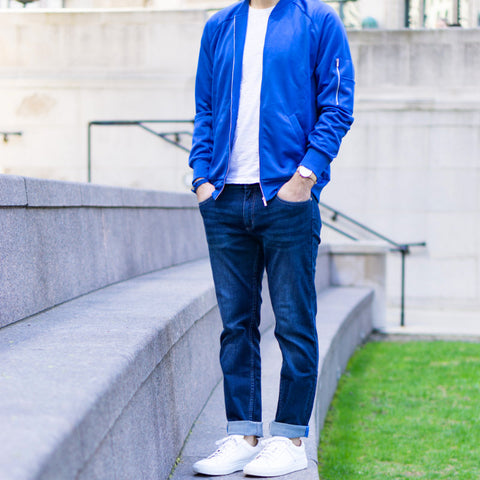 Men's blue jeans style with @DapperProfessional