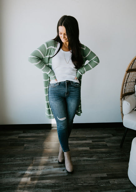 It's Time Striped Cardigan