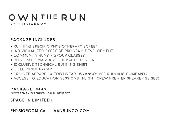 Own the Run - Physioroom Vancouver