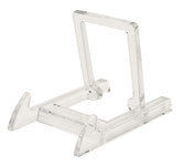 Holders 1PL Display Stand with Clear Base Small White 12 Pack