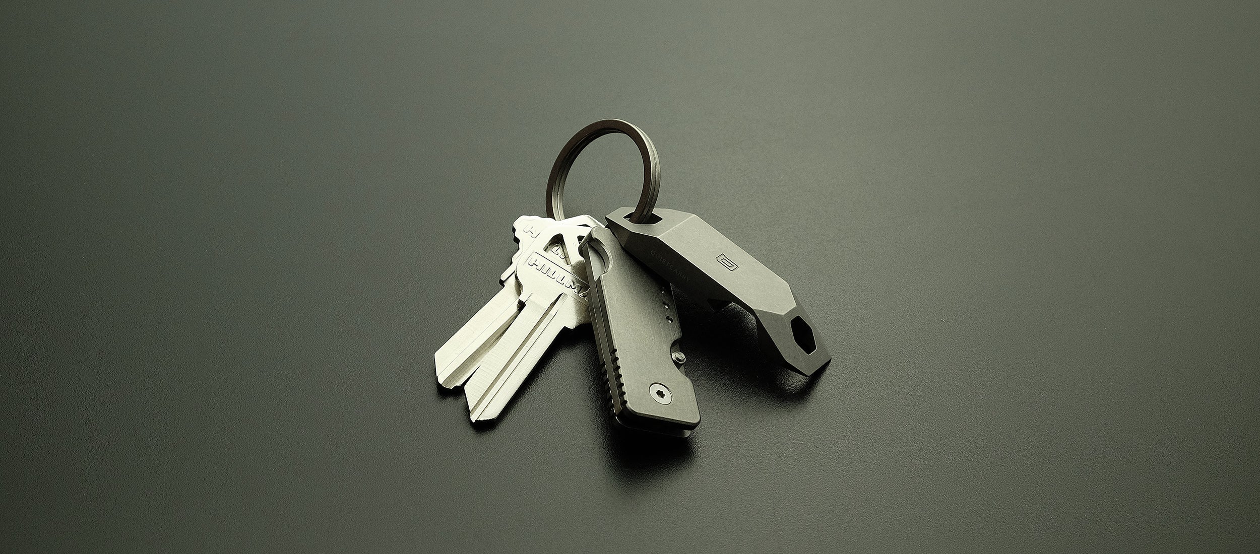 Key Ring Titanium - Quiet Carry