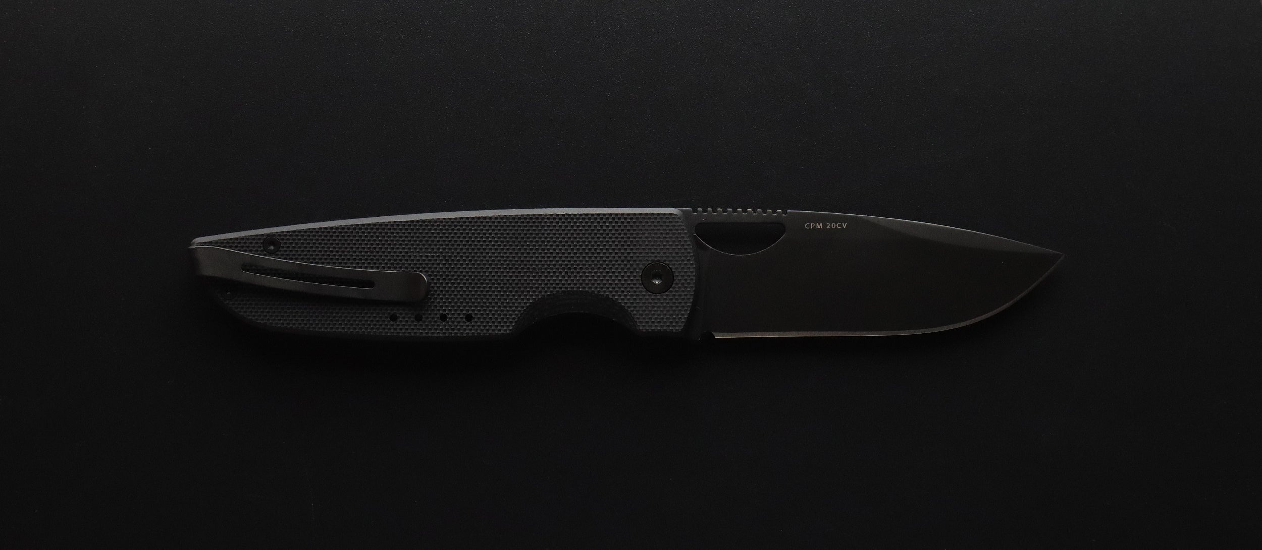 The Chase Black PVD G10 CPM 20CV - Quiet Carry