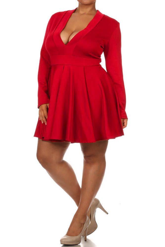 Plus Size Dance The Night Away Skater Dress Plussizefix 7940