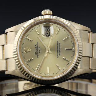Rolex Oyster Perpetual Date Champagne Dial 15238 - Circa 1998 1