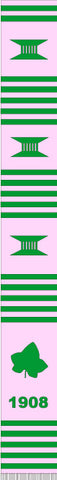 AKA Pink Ivy Kente Cloth Stole