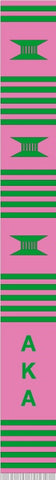 AKA Hot Pink Kente Cloth Stole