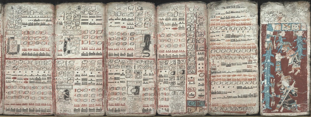 Dresden Codex depicting the eclipse, multiplication tables and a great flood.