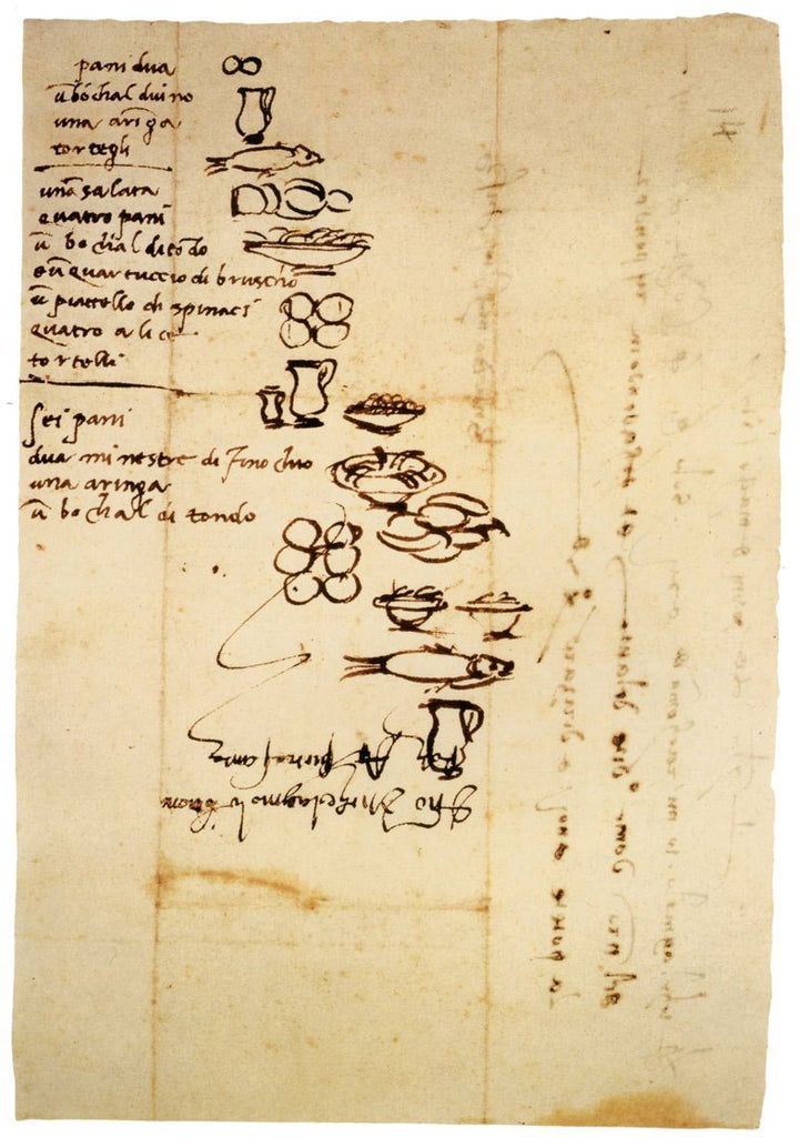 Michelangelo's Pocket Notebook Grocery List