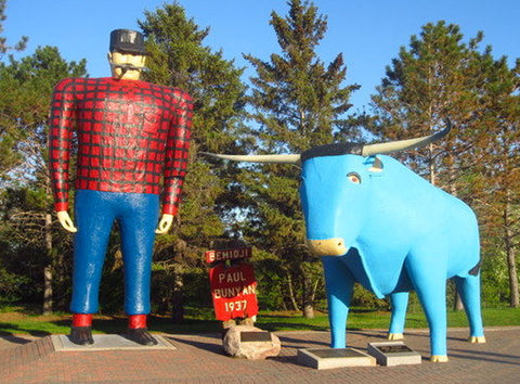 Bemidji's Paul Bunyan and Babe