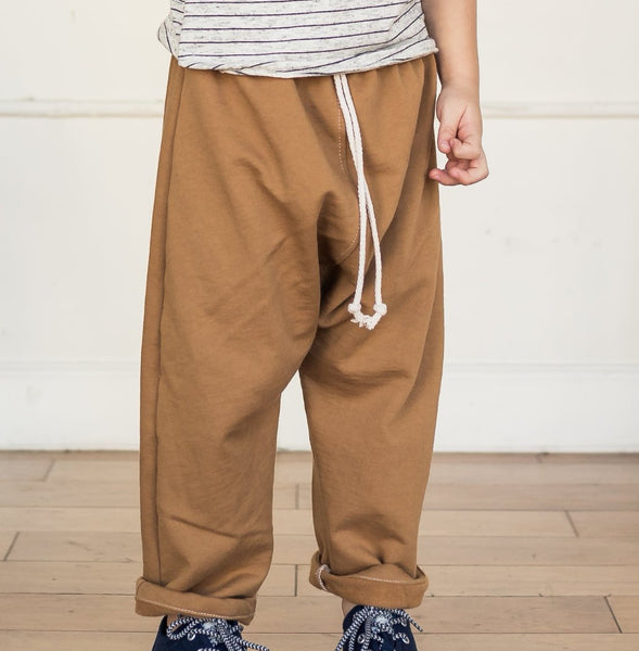 harem trouser | camel knit