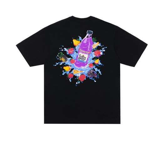 Fruits Splash Tee in Black