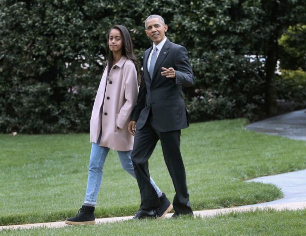 President Obama & Malia Obama