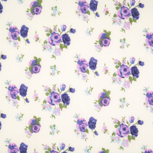 Vintage English Rose in Purple | Fabric Love