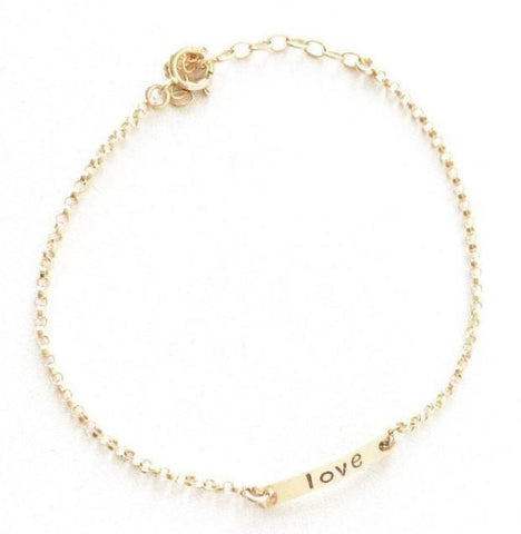 Holiday Gift Love Bracelet Made Locally in USA