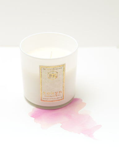 Rose Candle Holiday Gift Made Locally in USA
