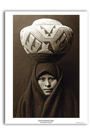 8x10 Print Native Americans Zuni Girl With Jar 1903 by Edward S Curtis #EC88 