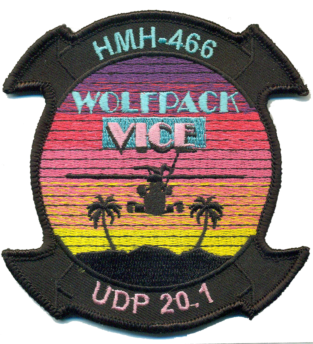 Hmh-466 Wolfpack 3 Wolves Patch \u2013 Sew On