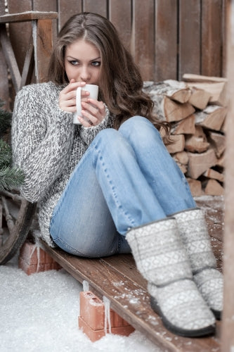 Woman Drinking Hot Tea- ISA Professional