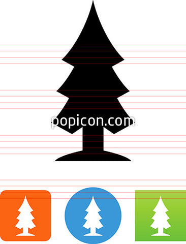 Pine_Tree_Icon_-_Watermark_large.jpg (366×480) | Tree icon, Web design