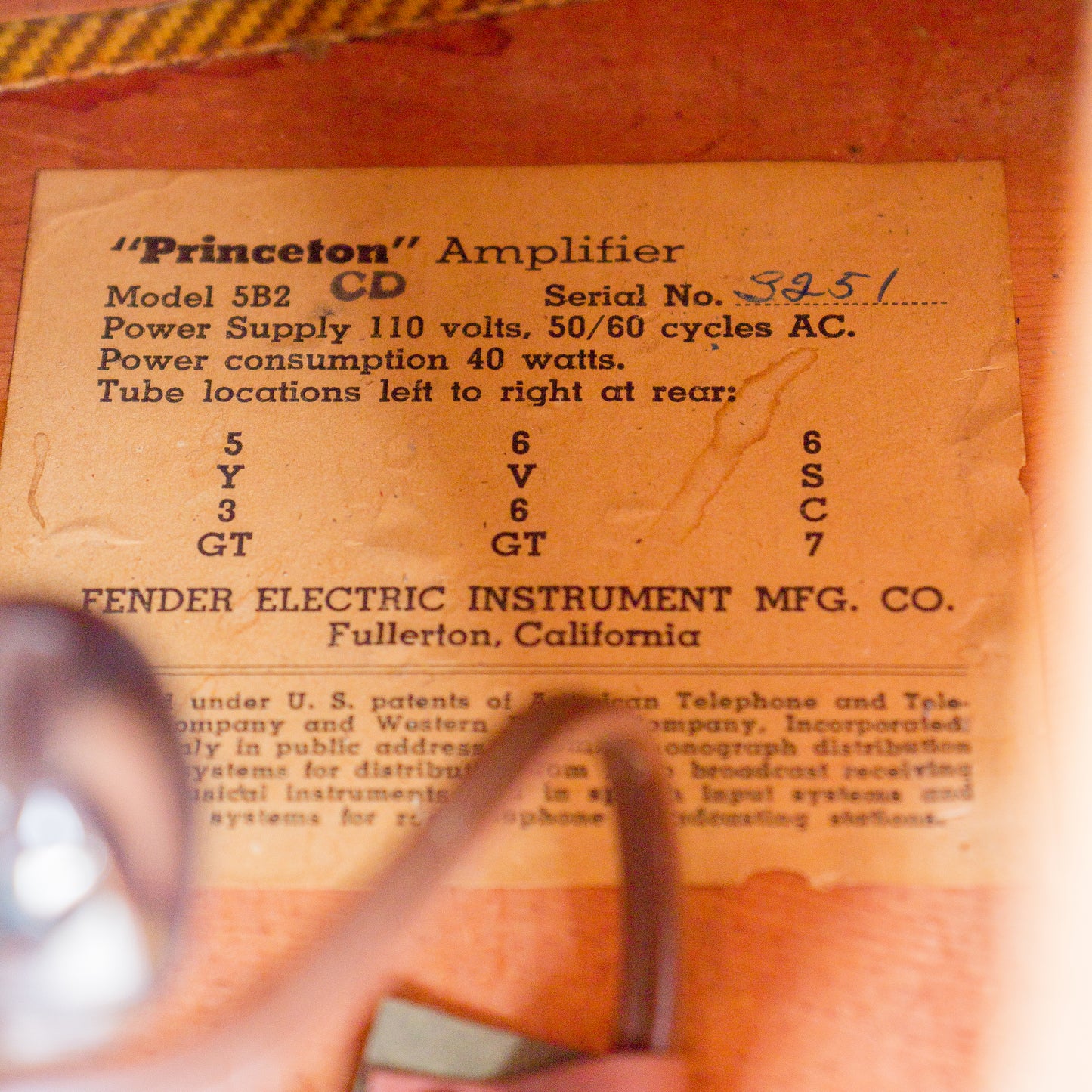 1953 Fender Tweed Princeton Amplifier