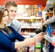 Couple Reading Product Labels