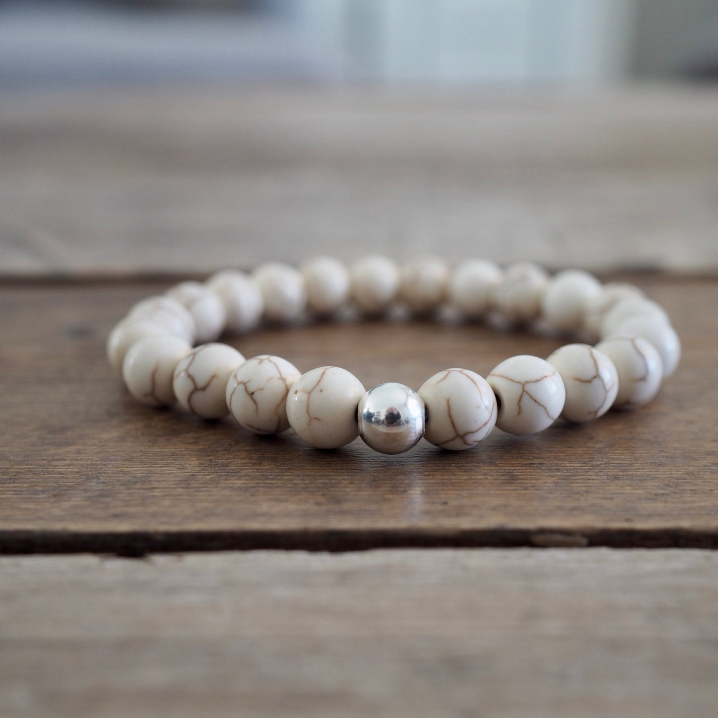 Howlite Gemstone Bracelet by Nancy Wallis Designs