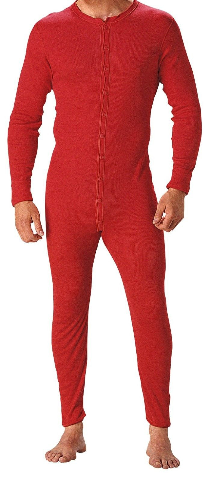 The Original Red Union 100% Cotton Piece Coverall / Long John – Grunt Force