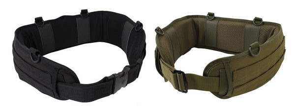 D- Ring attachment Points Black or OD Med or Large Polyester Battle Belt 