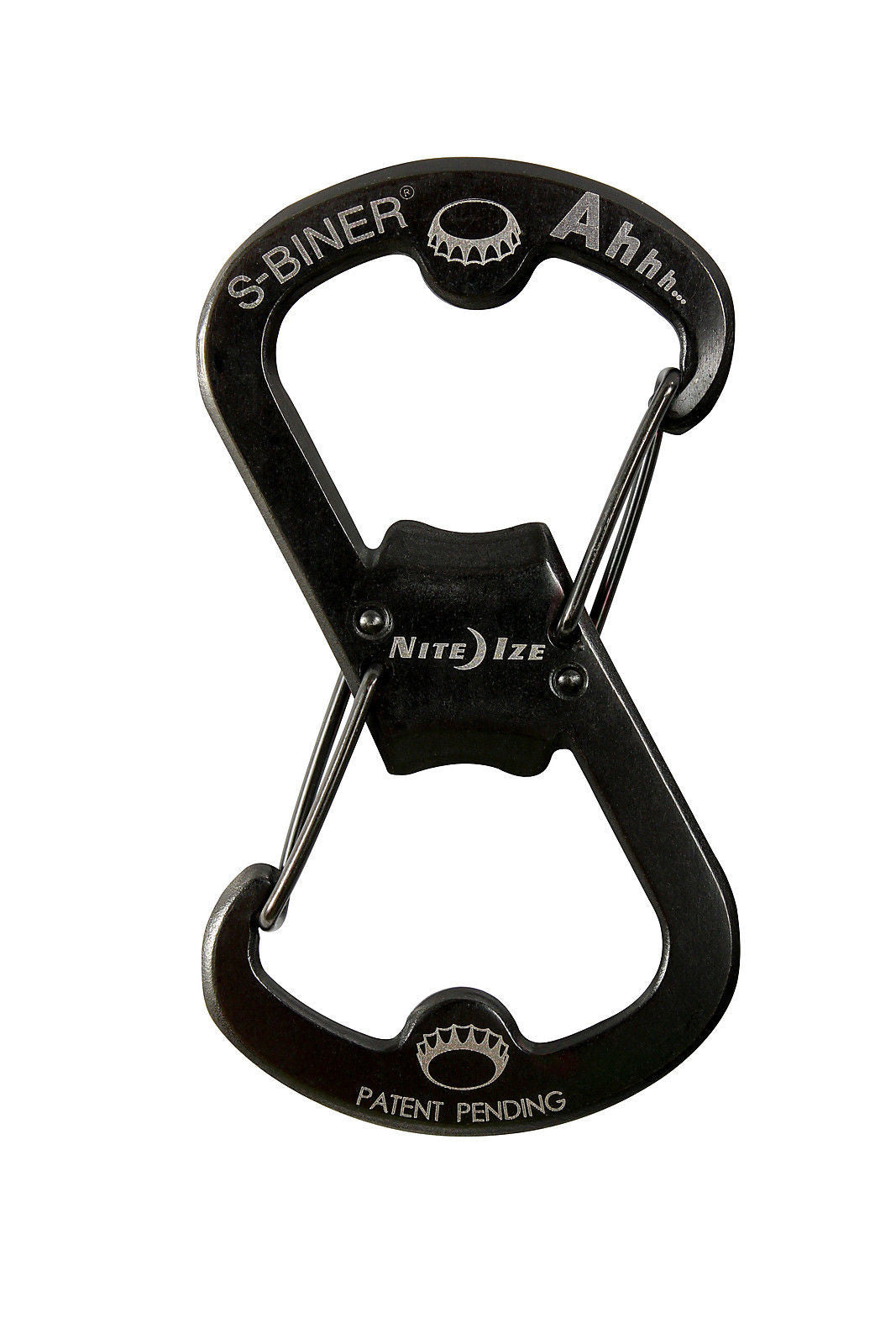Nite Ize Ahhh S-Biner - Black Carabiner With Bottle Opener - Double Gated