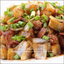 Gluten Free Asian Breakfast Potato with Bacon and Brown Stir Fry Sauce image