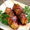 Chicken skewers with teriyaki sauce image