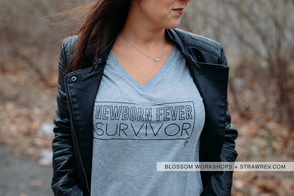 Newborn Fever survivor - Newborn photographer shirt blossom workshops