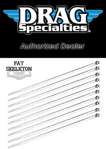 Copy of Drag Specialities 11" Chrome Cable Ties, Motorcycle Accessories - Fat Skeleton UK