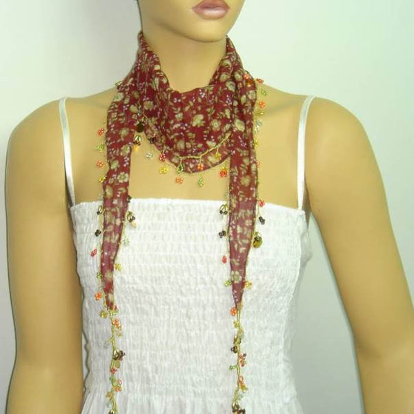 beaded scarf