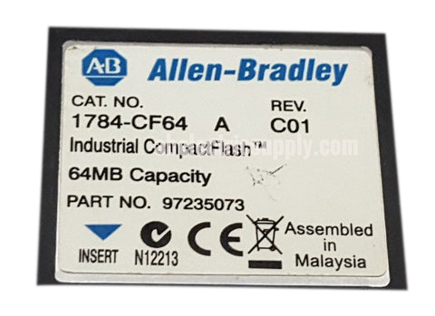 Allen Bradley Industrial Compact Flash 1784-CF64 Ser A Rev C01