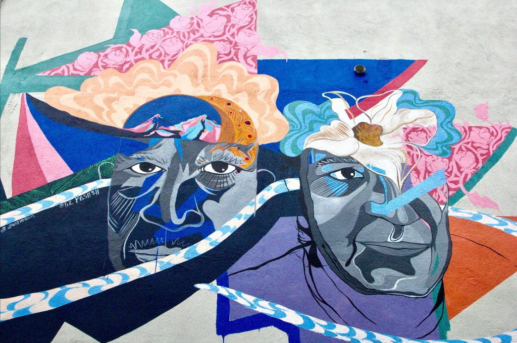 Mural de Liz Rashell y David Ramos para Ciudad Mural Monterrey