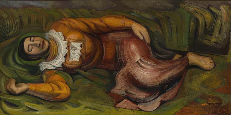 Mujer Dormida - David Alfaro Siqueiros