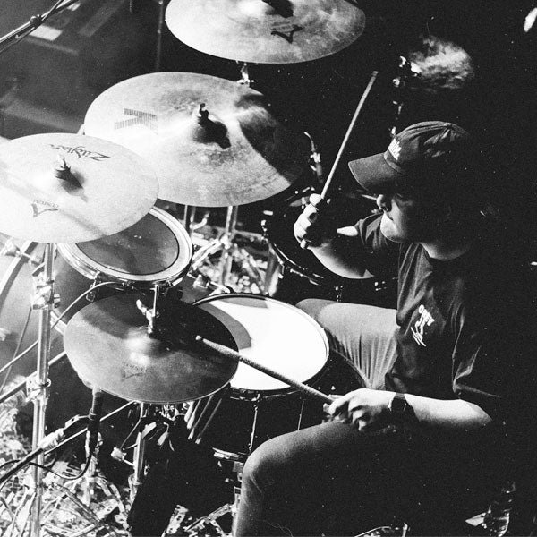 Drums, Black and White, Drummer, Drumsticks, Zildjian Cymbals