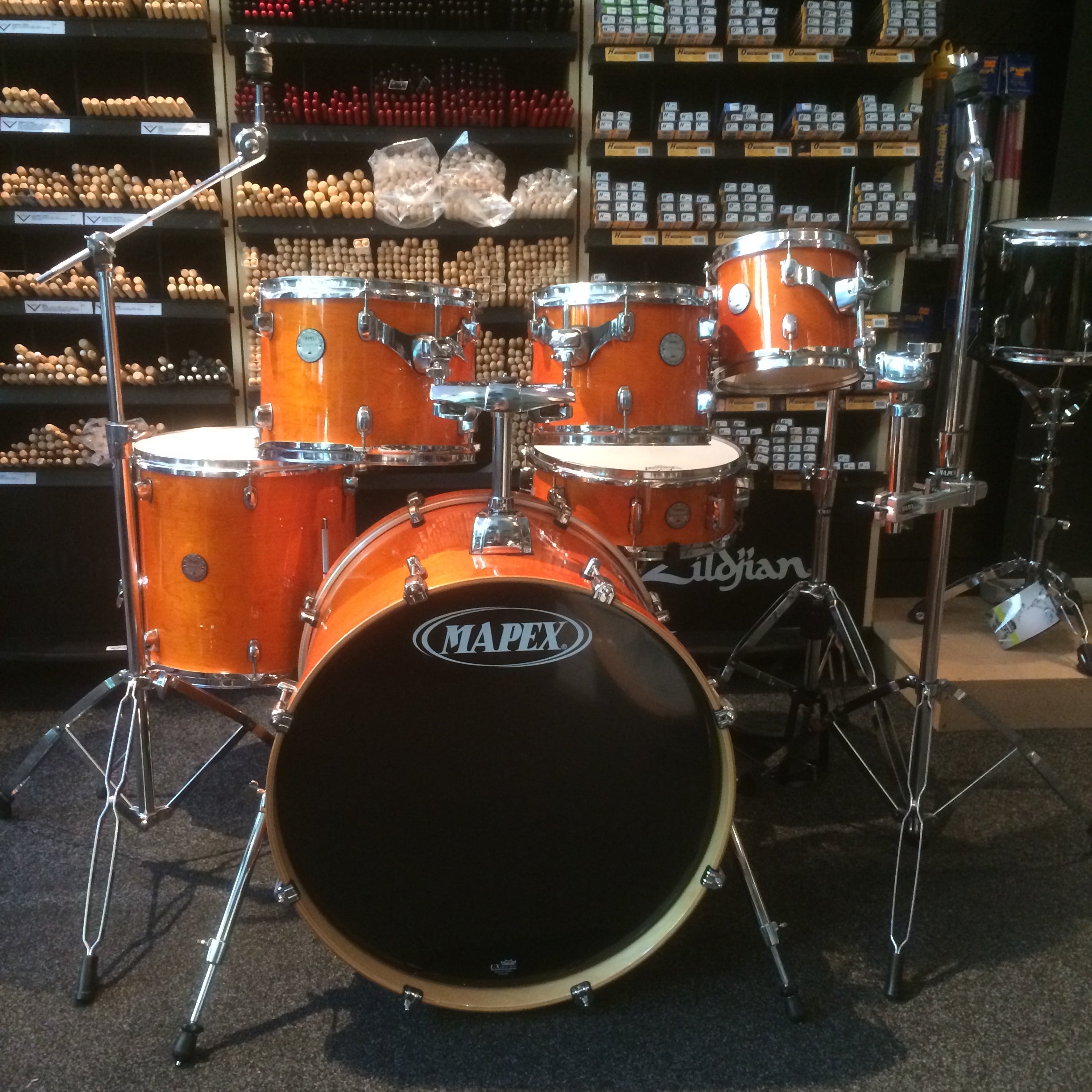 Mapex Orange drum kit