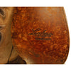 Stonewashed Sienna Caiman Crocodile Belly Vamp with Tan Mad Dog Goat Quarters