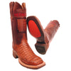 Brown Hornback Caiman Crocodile Back Cut Arkansas State Custom Lucchese Boots