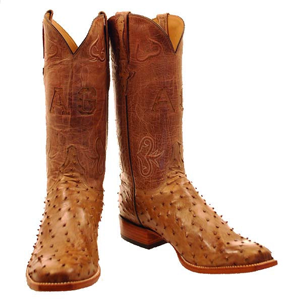 mexican ostrich boots