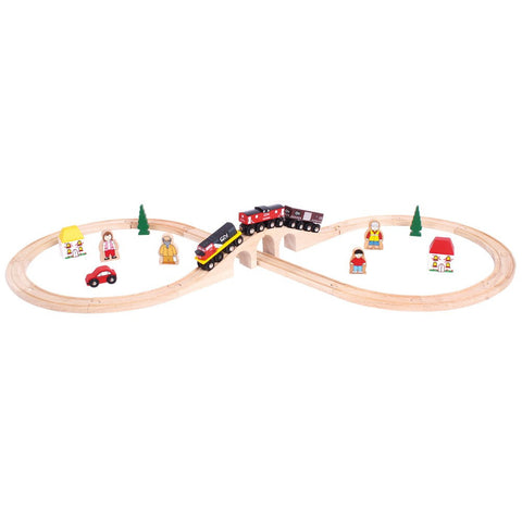 Canadian National Wooden Train Set | 30 Piece