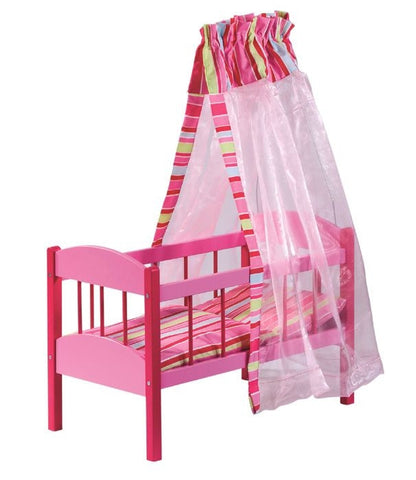 Doll's Cot with Canopy | Howa Stripes